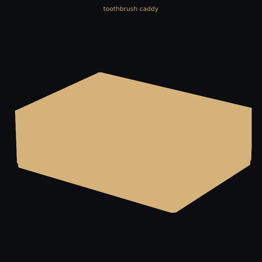 Toothbrush caddy